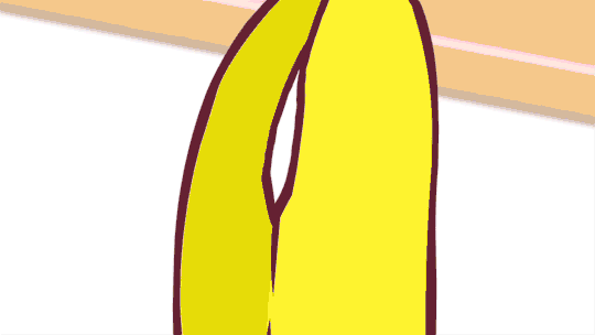 Kot wyskakujący z banana
